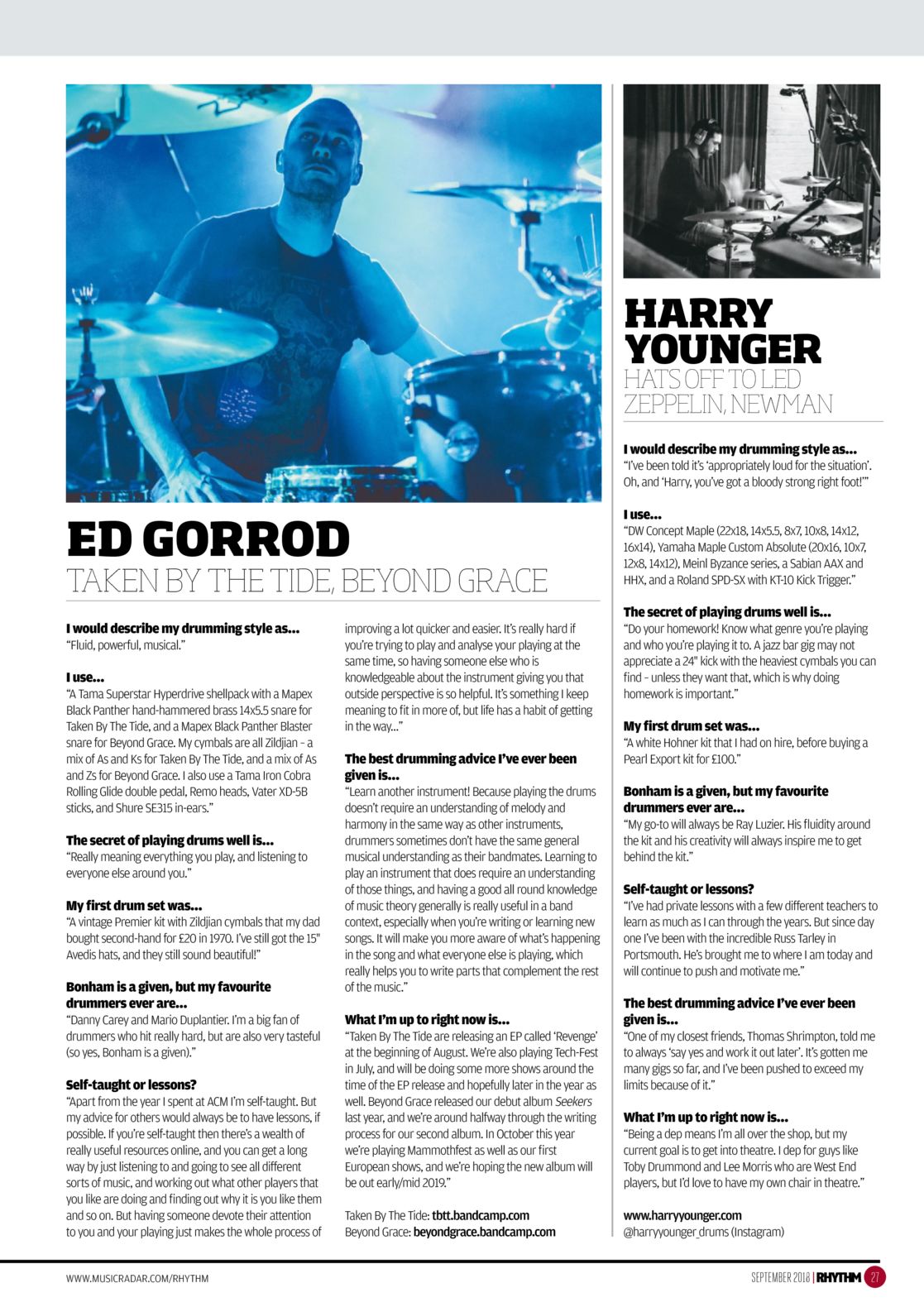 Page 1 of Rhythm Magazine